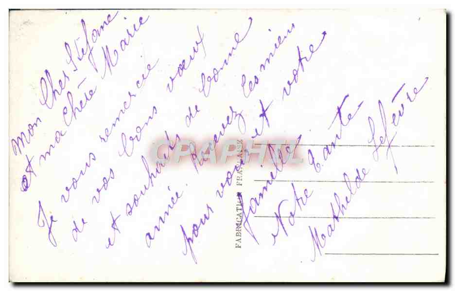 CPA Fantaisie Fleurs  — Verso