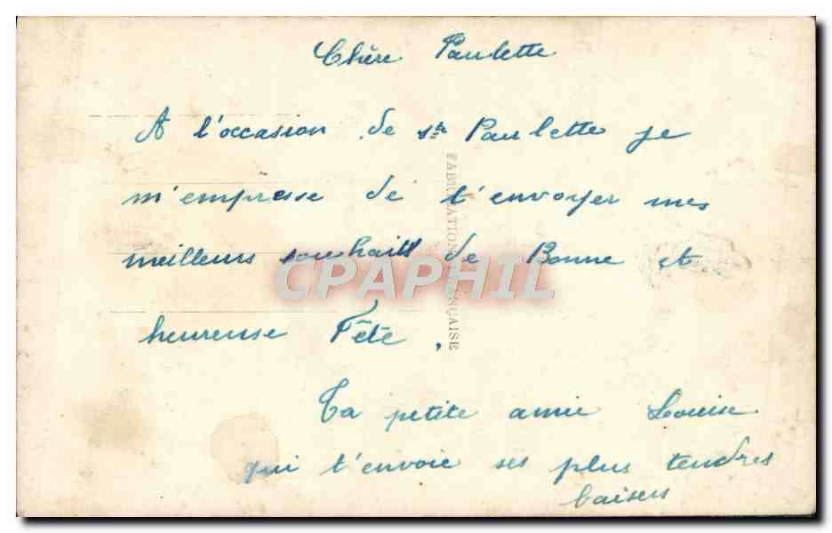 CPA Fantaisie Fleurs  — Verso