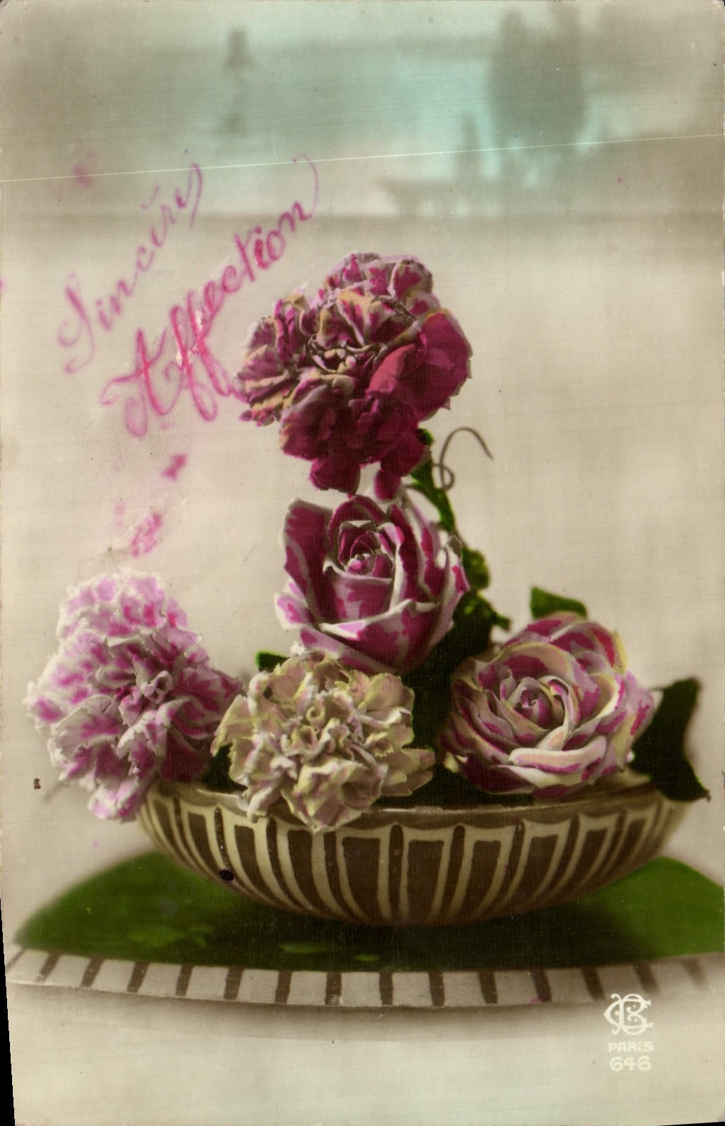 CPA Fantaisie Fleurs 