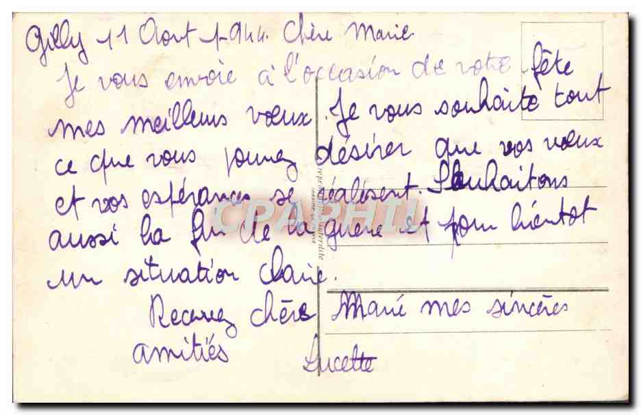 CPA Fantaisie Fleurs  — Verso