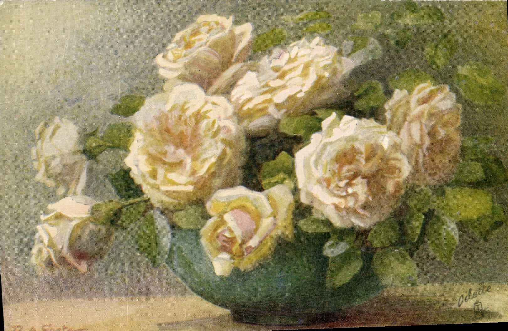 CPA Fantaisie Fleurs 