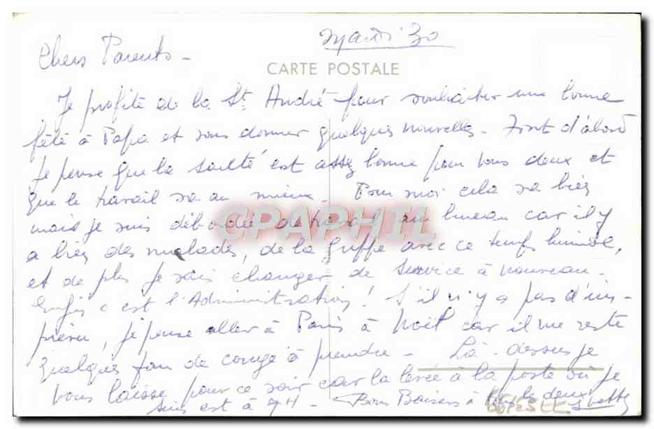 CPA Fantaisie Fleurs  — Verso