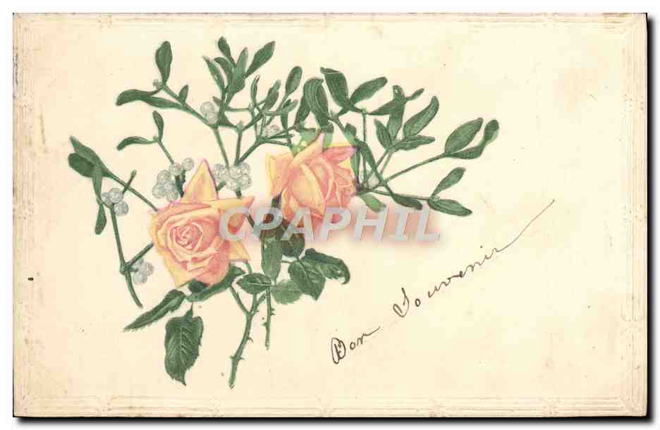 CPA Fantaisie Fleurs 