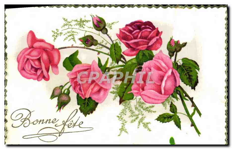 CPA Fantaisie Fleurs 