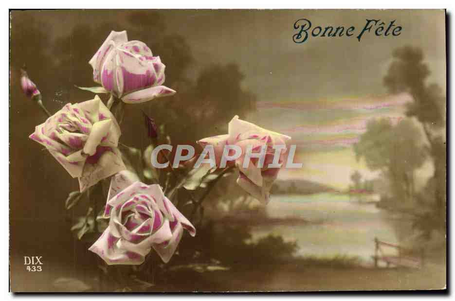 CPA Fantaisie Fleurs 
