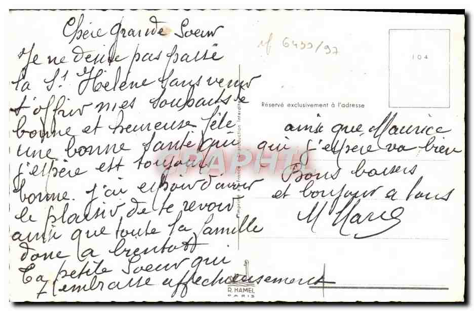 CPA Fantaisie Fleurs  — Rückseite