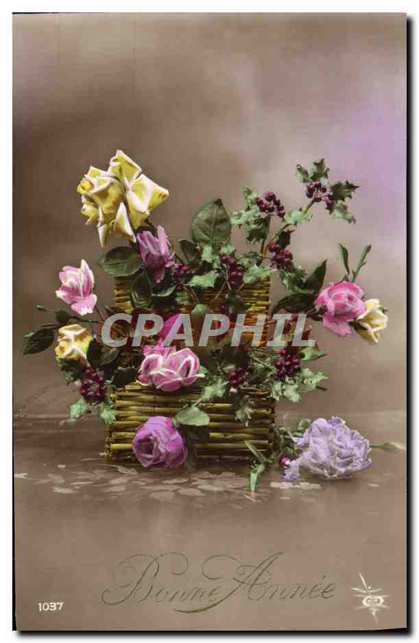 CPA Fantaisie Fleurs 