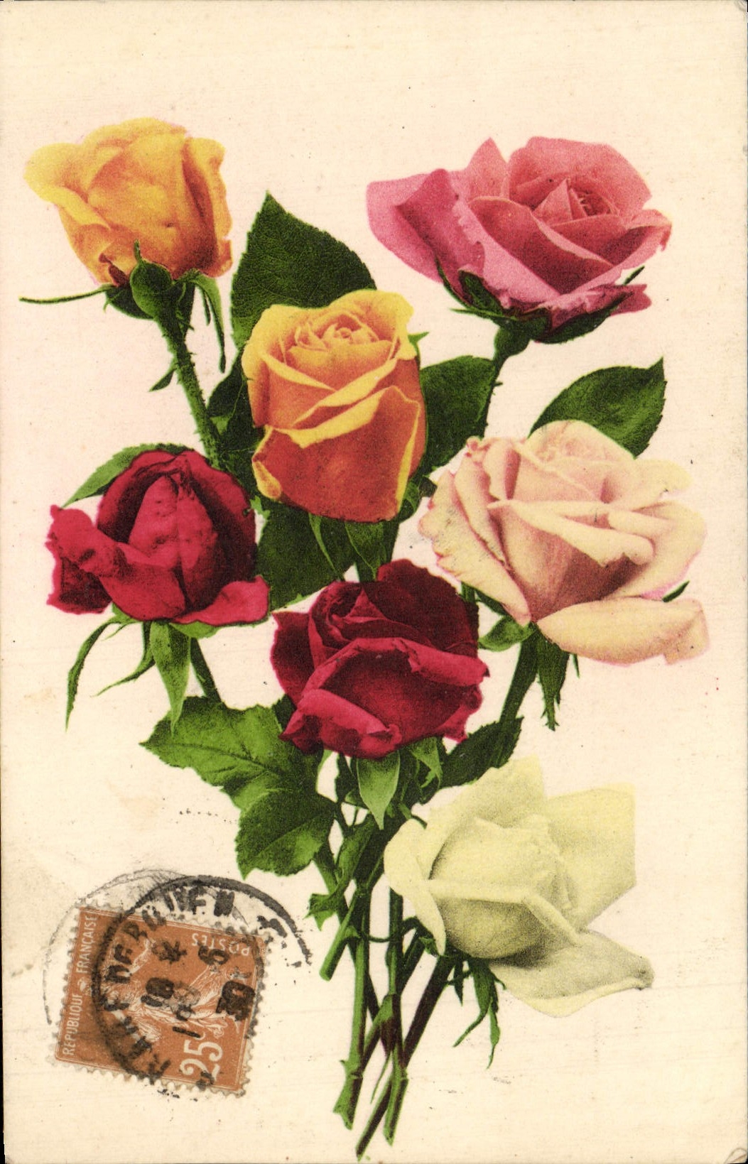 CPA Fantaisie Fleurs 