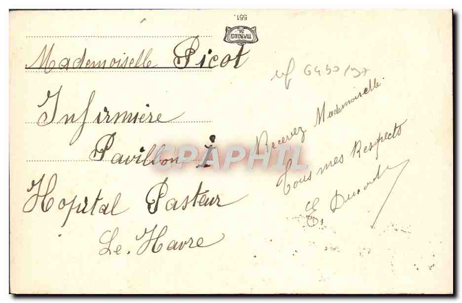 CPA Fantaisie Fleurs  — Verso