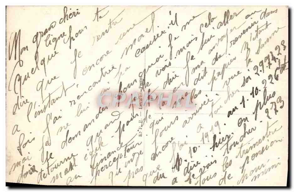 CPA Fantaisie Fleurs Femme — Rückseite