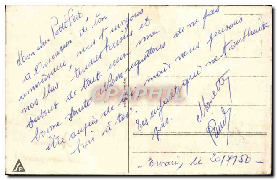 CPA Fantaisie Fleurs  — Rückseite