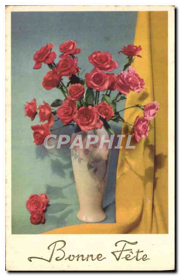 CPA Fantaisie Fleurs 