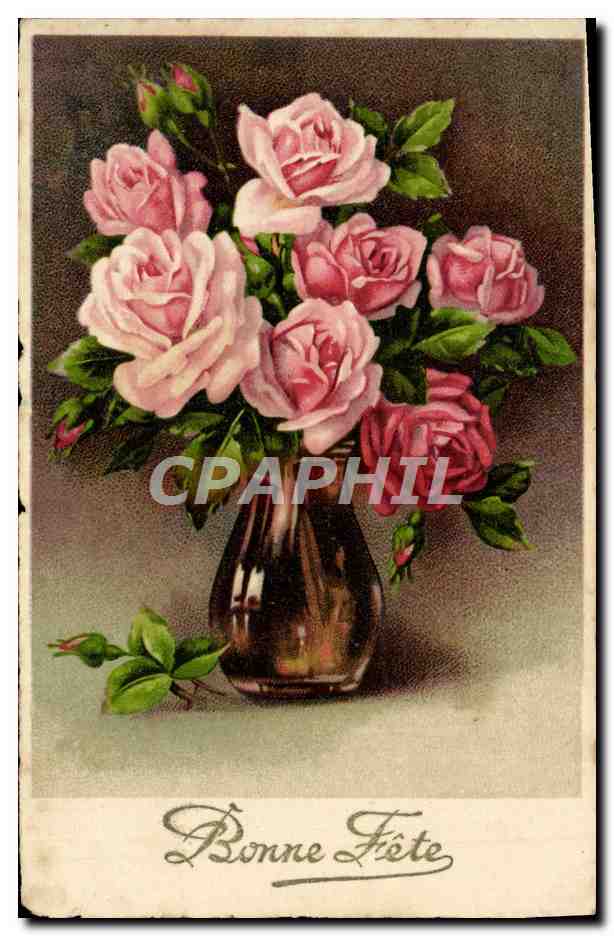 CPA Fantaisie Fleurs 