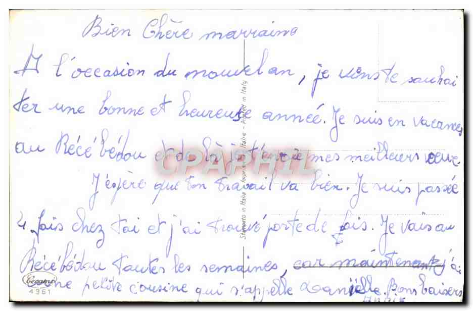 CPA Fantaisie Fleurs  — Rückseite