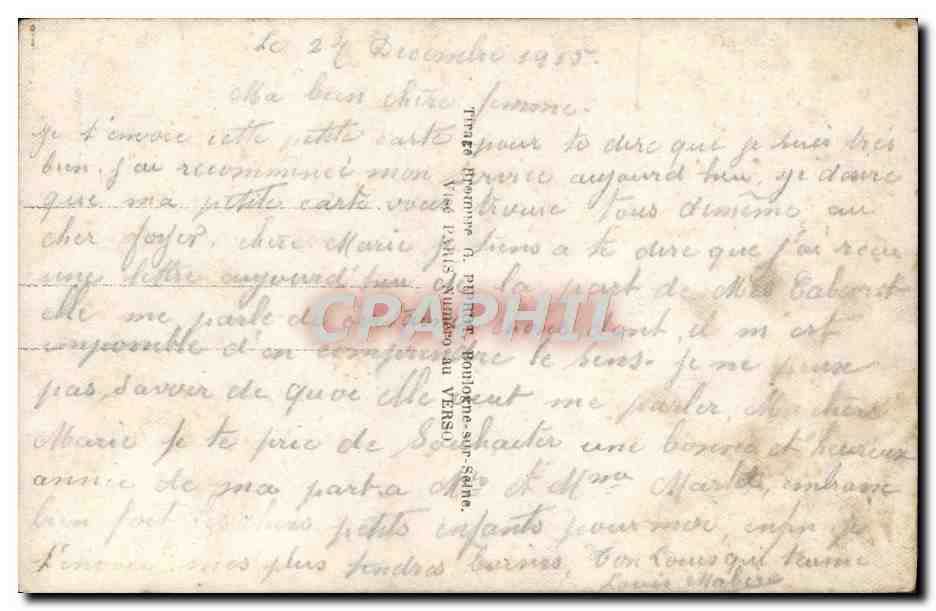 CPA Fantaisie Fleurs  — Verso