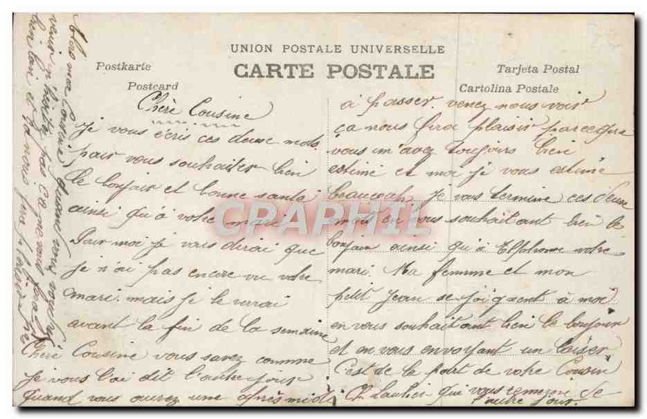 CPA Fantaisie Fleurs  — Verso