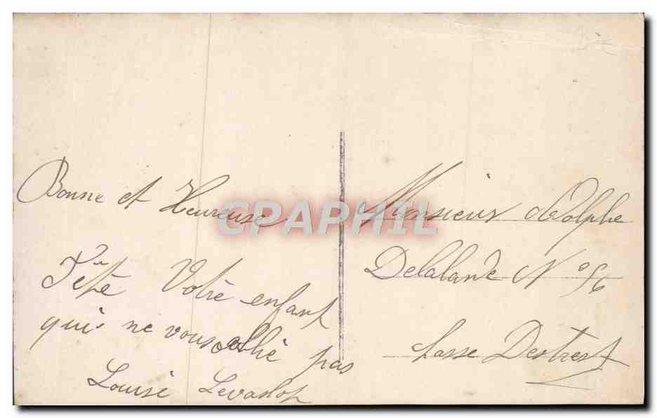 CPA Fantaisie Fleurs  — Verso