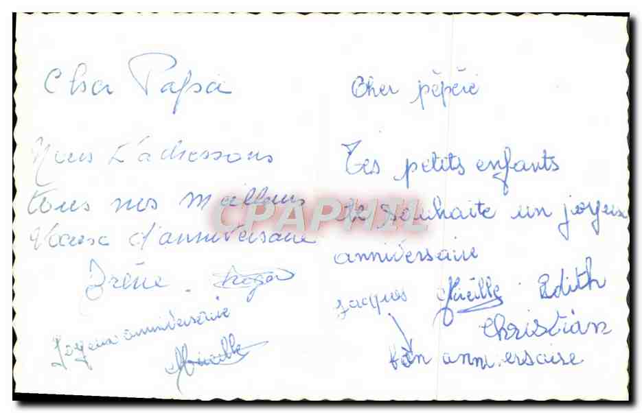 CPA Fantaisie Fleurs  — Verso