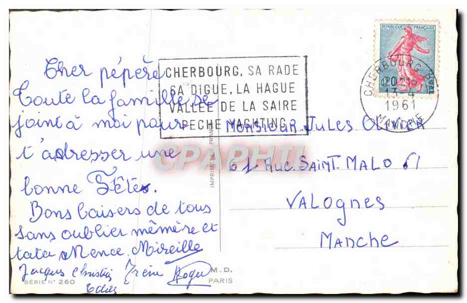 CPA Fantaisie Fleurs  — Verso
