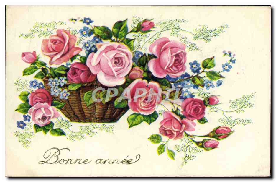 CPA Fantaisie Fleurs 