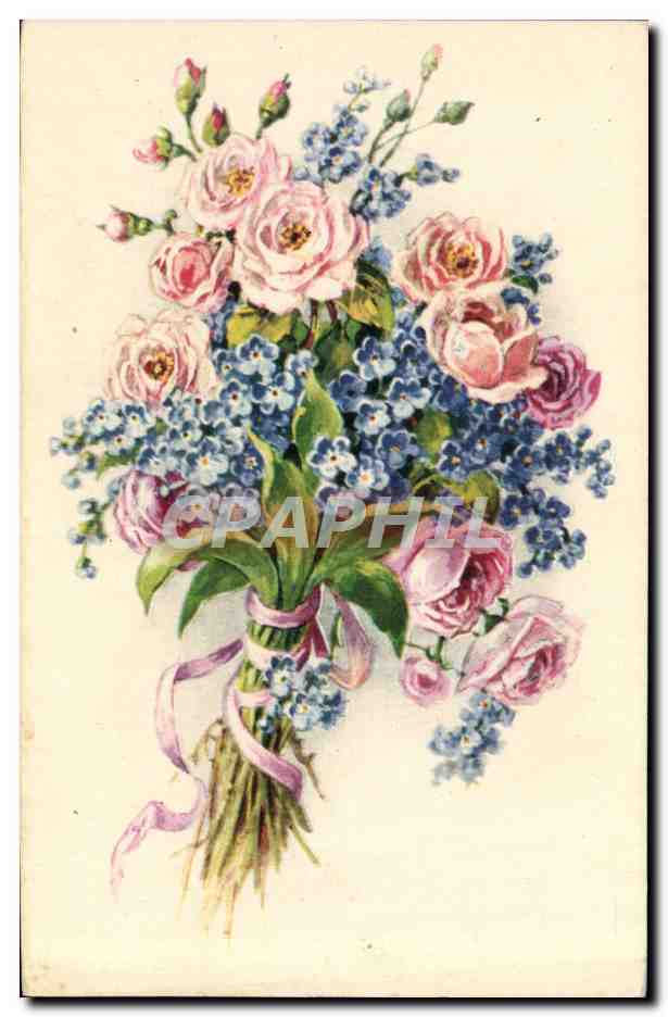 CPA Fantaisie Fleurs 