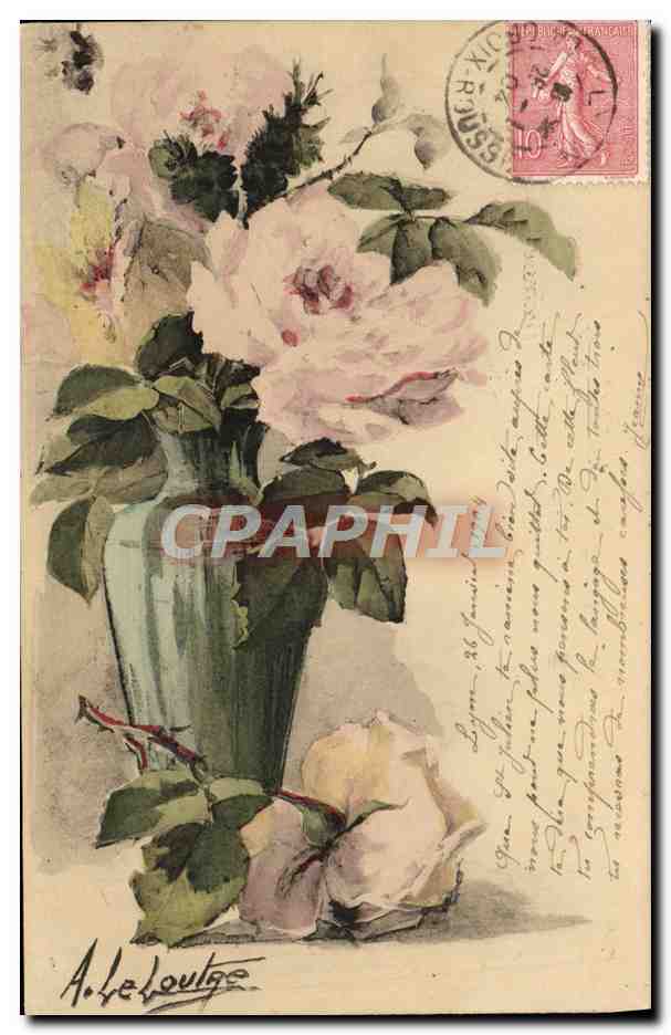 CPA Fantaisie Fleurs 