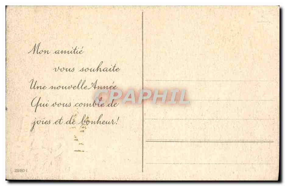 CPA Fantaisie Fleurs  — Rückseite