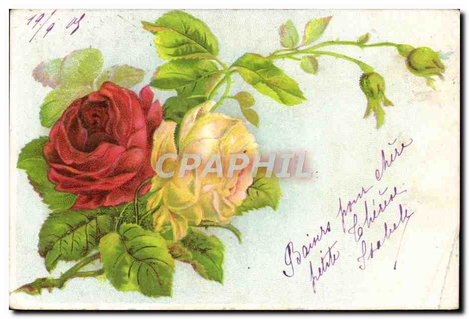 CPA Fantaisie Fleurs 