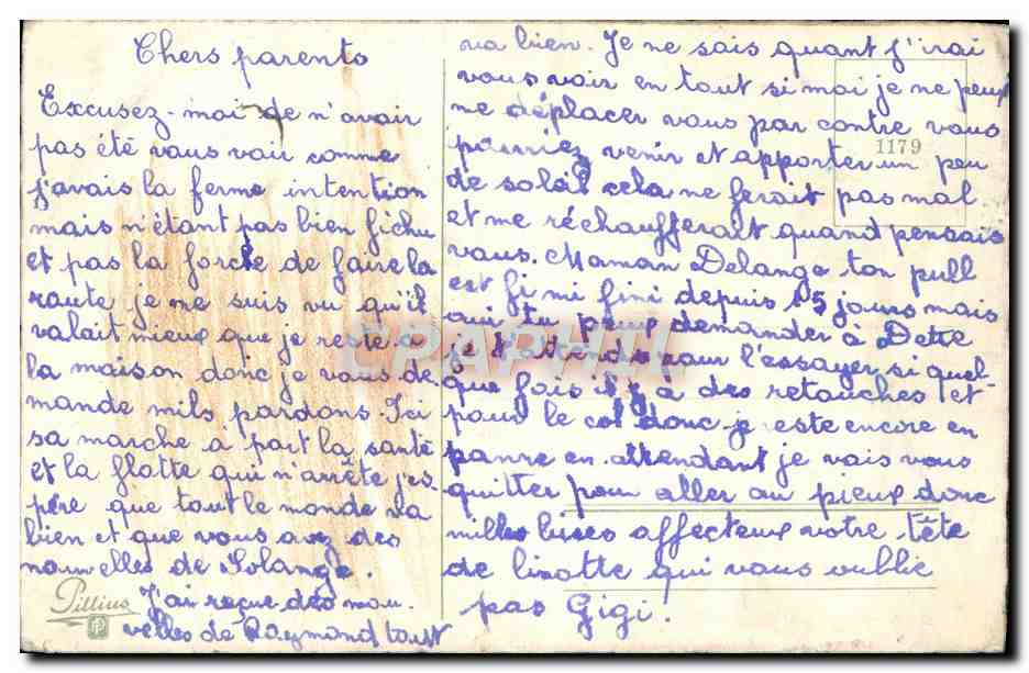 CPA Fantaisie Fleurs  — Verso