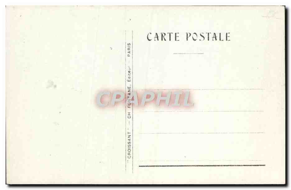 CPA Fantaisie Fleurs Santon — Verso