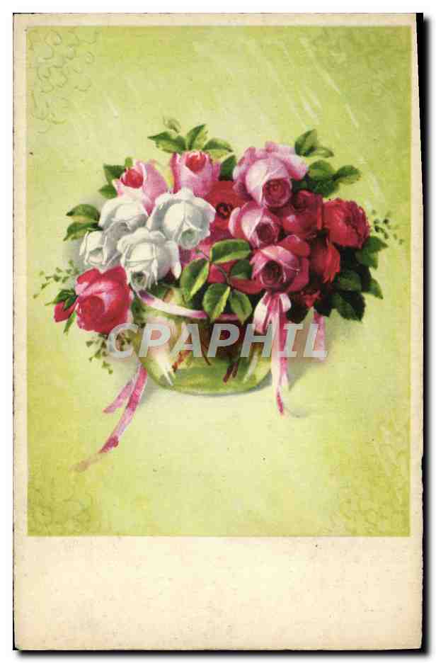 CPA Fantaisie Fleurs 