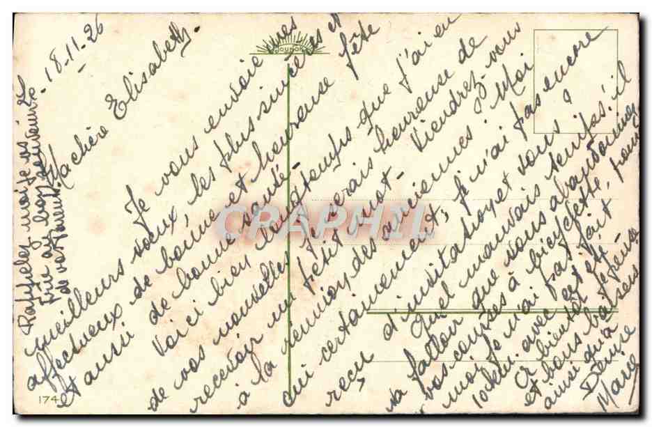 CPA Fantaisie Fleurs  — Verso