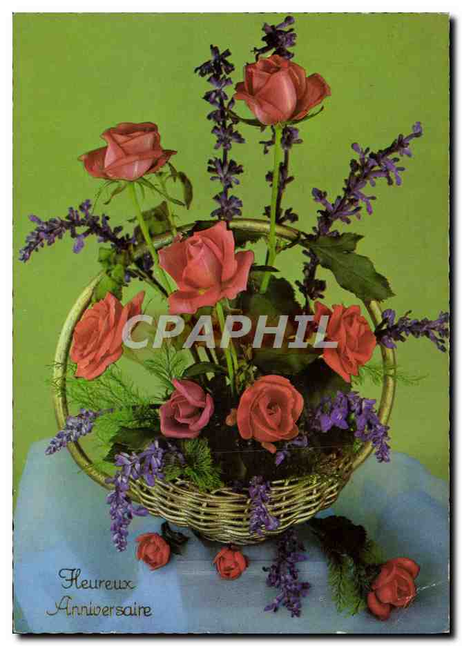 CPM Fantaisie Fleurs 