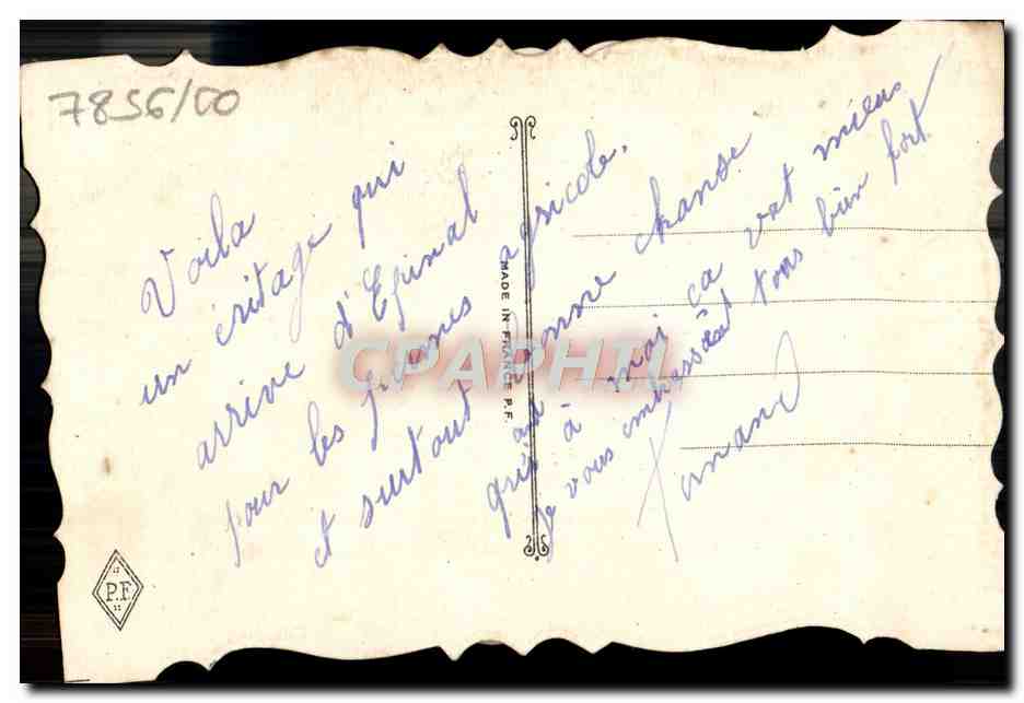 Bouquet de cœurs — carte de vœux — CPAPHIL — Reverso