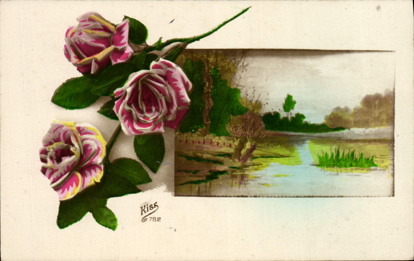 CPA Fantaisie Fleurs 