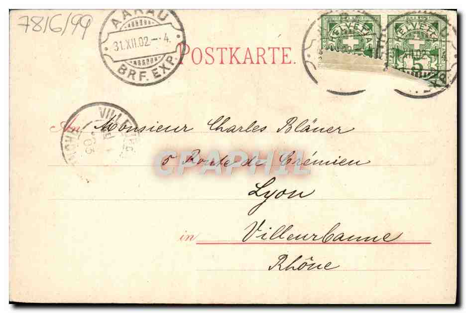 CPA Fantaisie Fleurs  — Rückseite