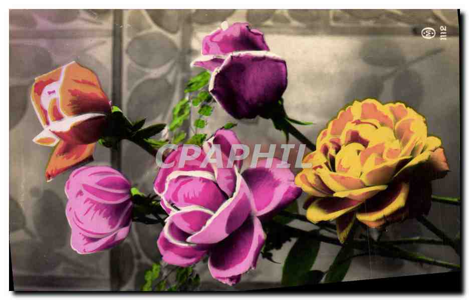 CPA Fantaisie Fleurs 
