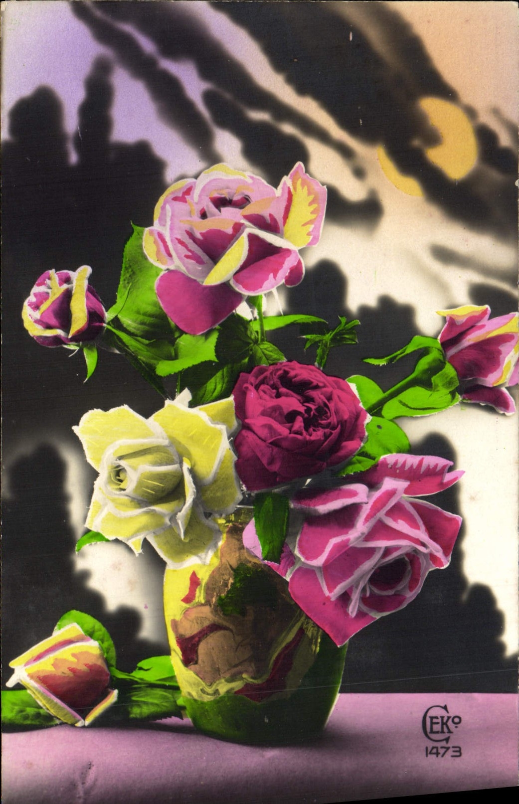 CPA Fantaisie Fleurs
