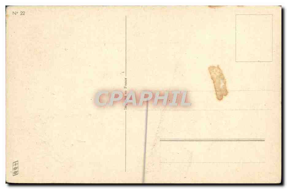 CPA Fantaisie Fleurs — Verso