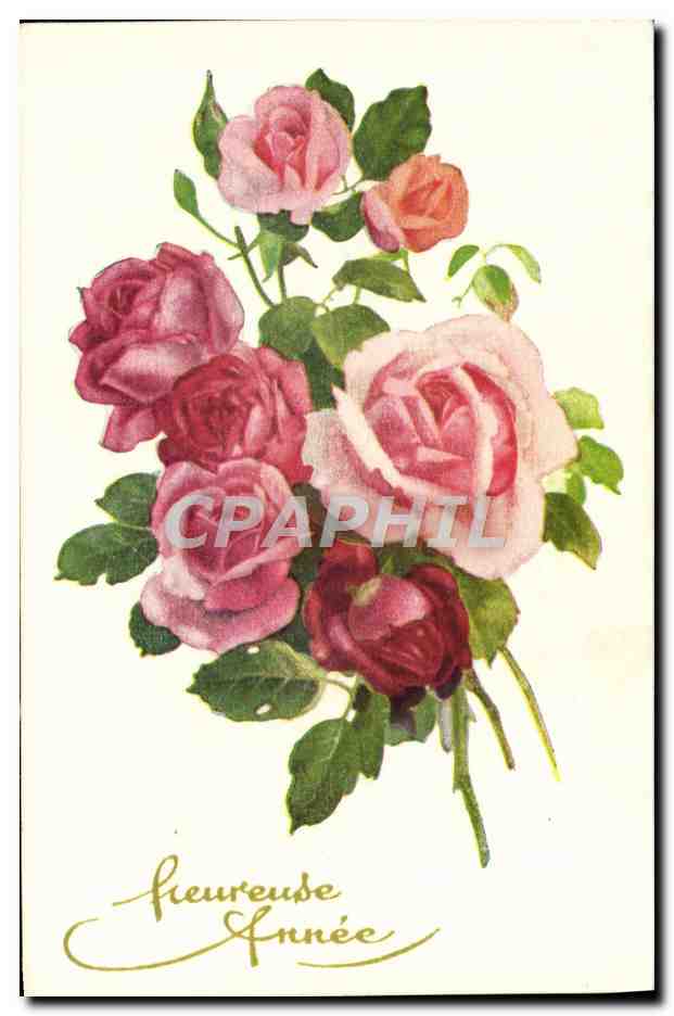 CPA Fantaisie Fleurs