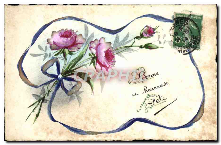 CPA Fantaisie Fleurs