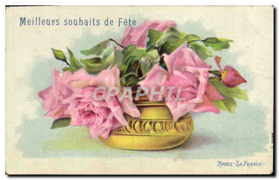 CPA Fantaisie Fleurs