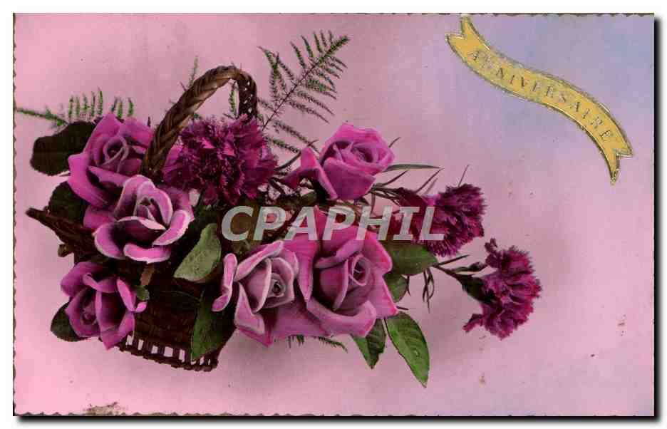 CPA Fantaisie Fleurs 