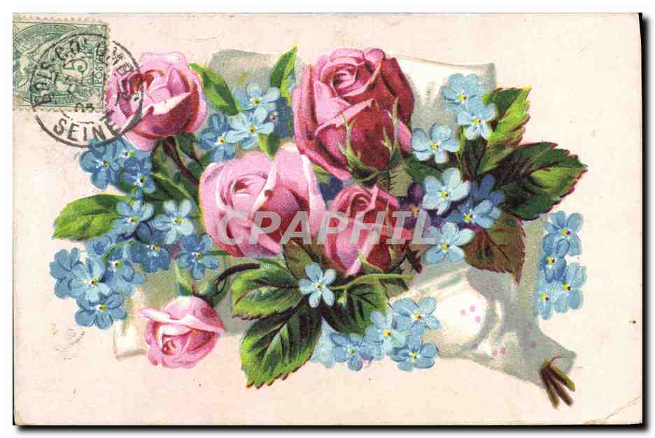 CPA Fantaisie Fleurs 