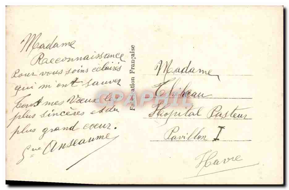 CPA Fantaisie Fleurs  — Verso