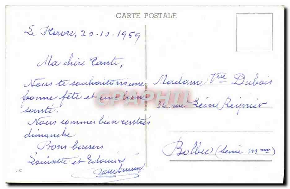 CPA Fantaisie Fleurs  — Verso