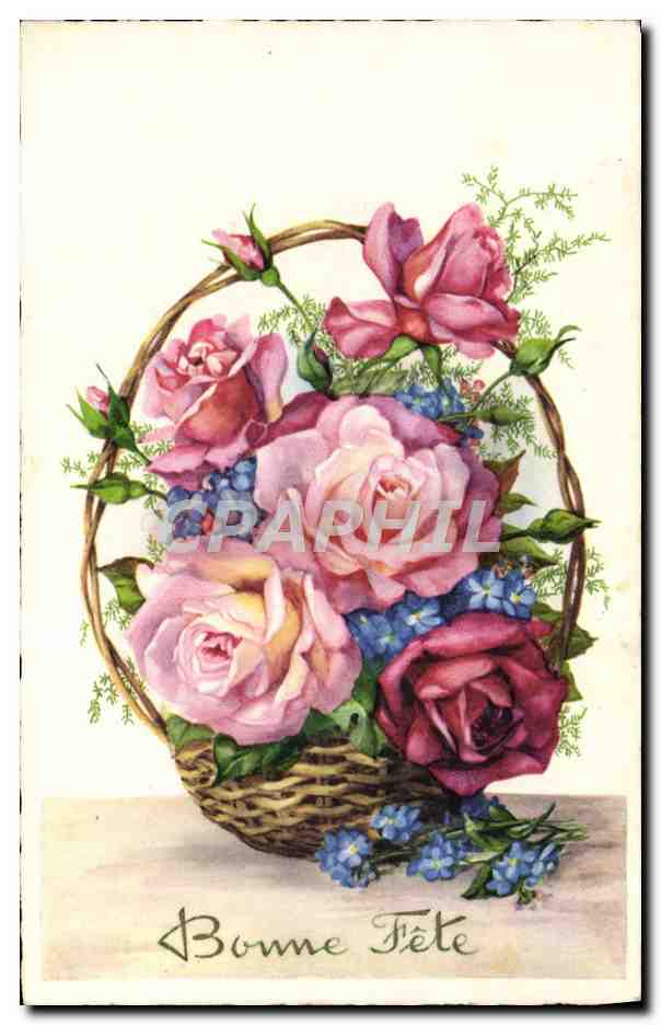 CPA Fantaisie Fleurs 