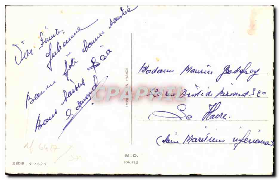 CPA Fantaisie Fleurs  — Verso