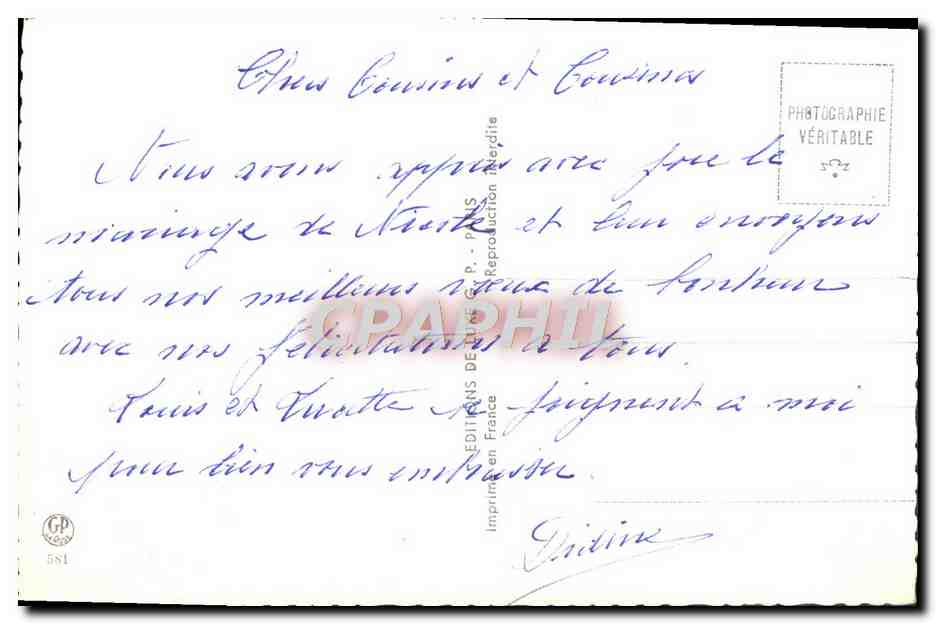 CPA Fantaisie Fleurs  — Verso