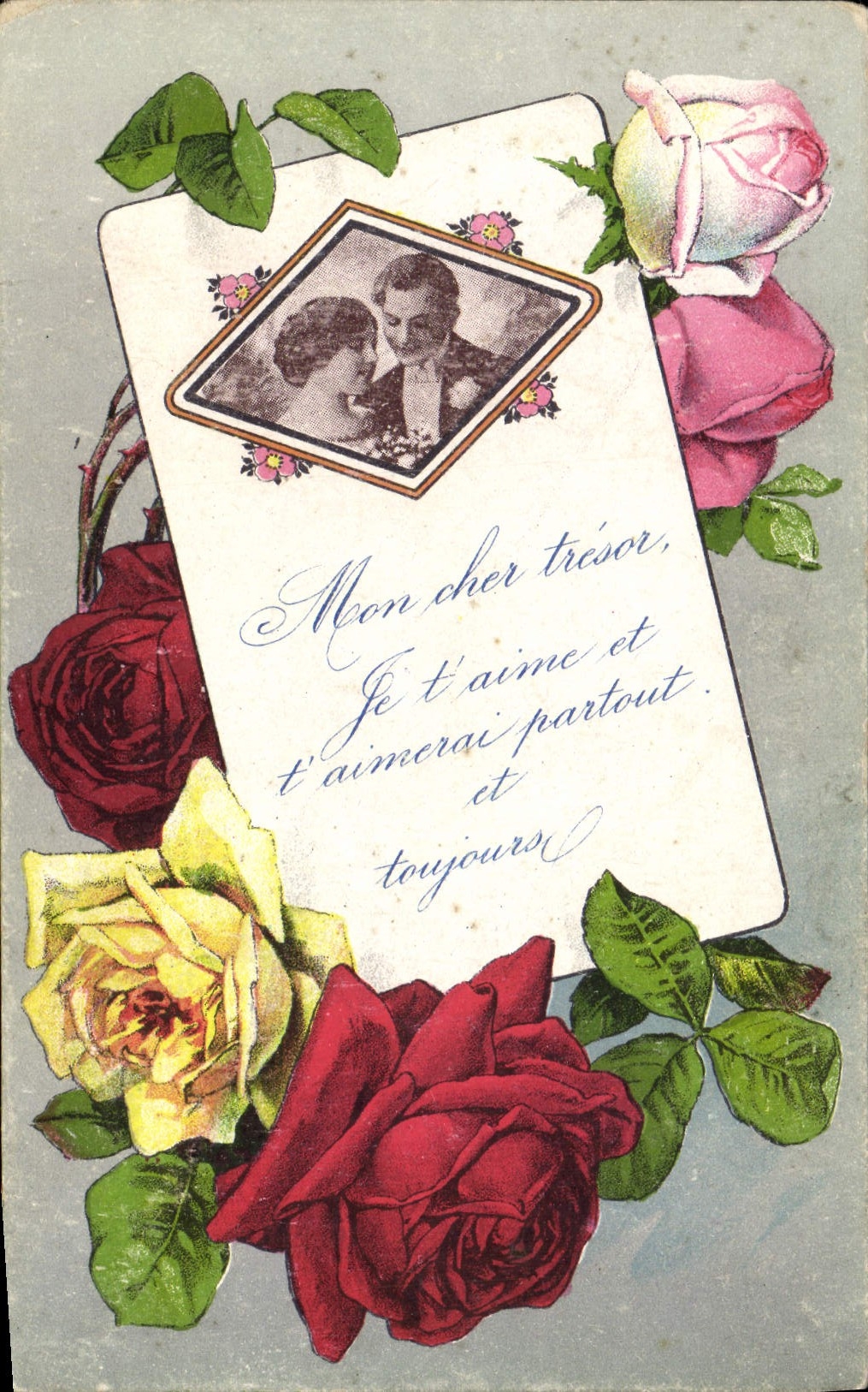 CPA Fantaisie Fleurs 